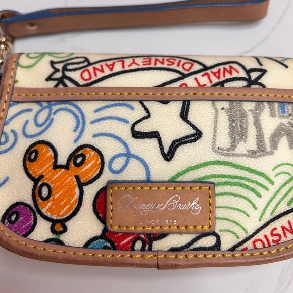 Dooney & Bourke Vintage Disney Flap Wristlet, Collectors Item, RARE, Like New!